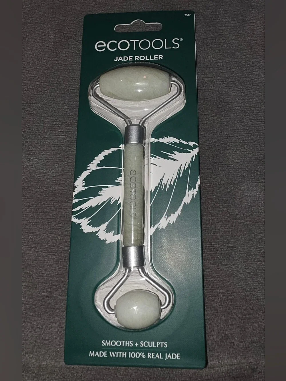 EcoTools Jade Roller - Light Green Face Massager - 100% Real Jade BNIB